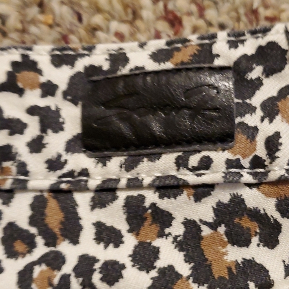 Seven7 High Rise Skinny Animal Print Denim Jeans Sz 12 - Picture 5 of 7